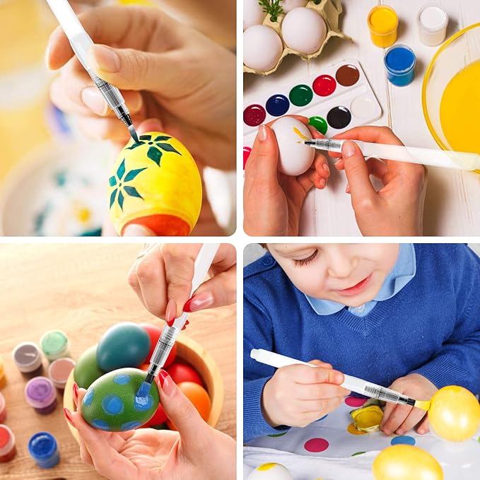 UPINS 6 Piece Water Color Brush Pen Set, Watercolor Paint Pens for Painting Markers