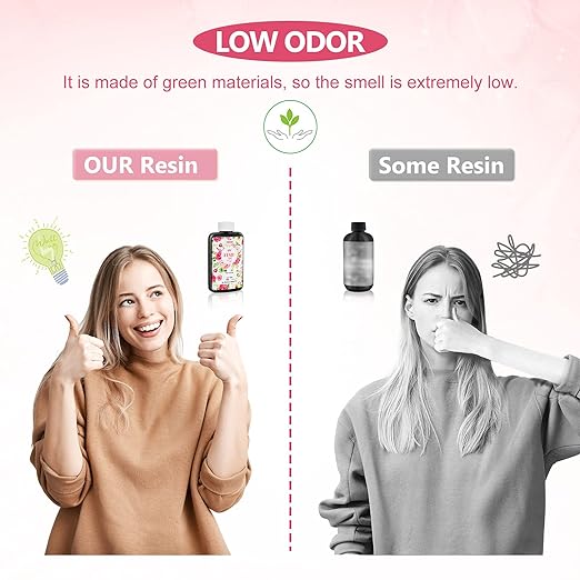 300g UV Resin,Upgraded Hard Type Crystal Clear Epoxy Resin Up Premixed UV Cure for Craft Jewelry Making