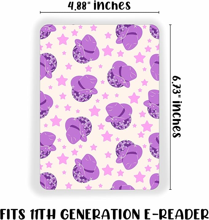 E-reader Cardstock Paper Inserts for Clear Case | 12 pk 4.88 x 6.73” inches Paper White 11th Generation 6.8" Screen Compatible Put Behind Case Colorful Floral Designs Change Out (Design Mix 4)