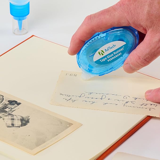 AdTech Glue Runner For Scrapbooking Supplies, case pack, Clear 4 Count (Pack of 12) cartridges,05603-CASE