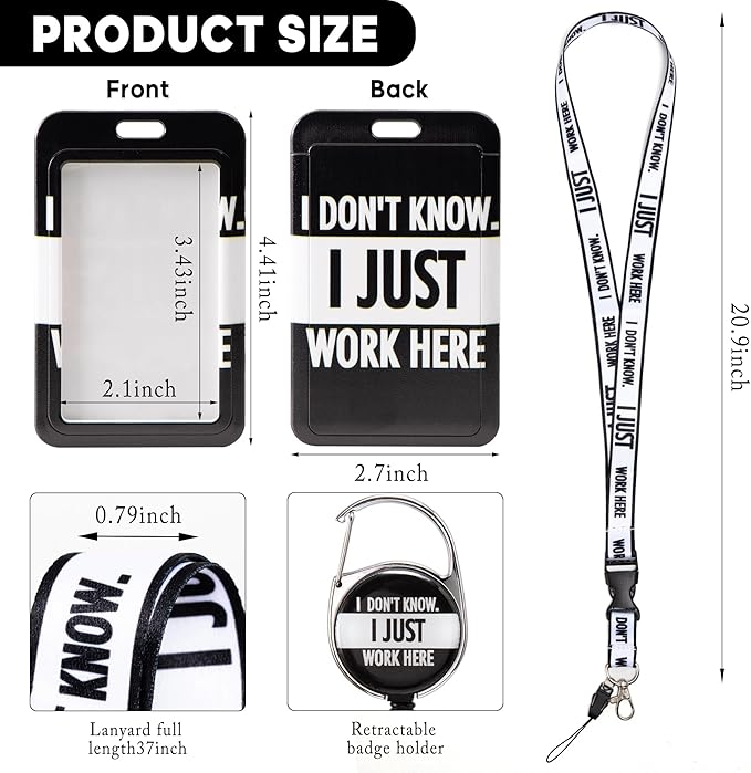Lanyards for ID Badges Cute Id Badge Holder with Lanyard Retractable Badge Reel Clip Funny Name Tags Keychain for Teacher Doctor Student Women Men Nurse Accessories for Work