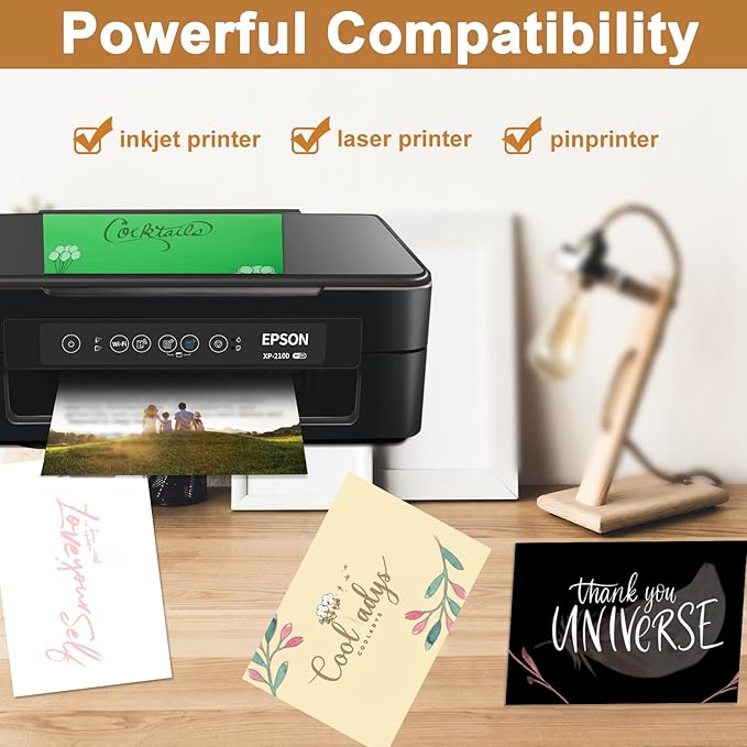 28 Sheets Cream Cardstock 8.5 x 11 Ivory Paper, 92lb Off White Card Stock Printer Paper for Crafting, DIY Cards, Business Cards, Invitations, Menus, Certificate