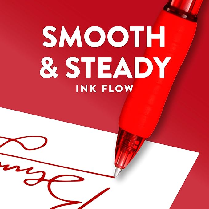 Paper Mate Profile Retractable Gel Pen, Ultra-Smooth Ink, Black, 0.7mm Medium Point, 12 Count