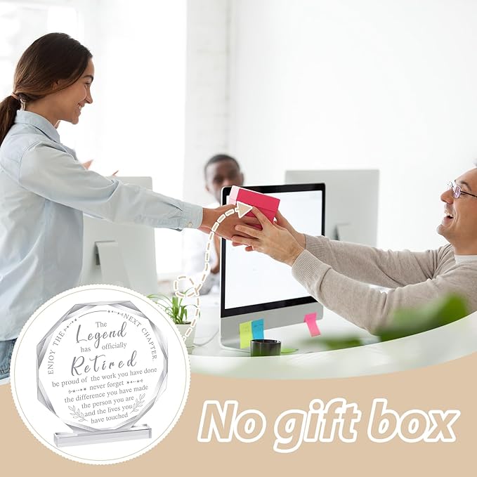 Chunful Happy Retirement Gifts for Men Women Never Understand the Difference You Made Keepsake and Paperweight Retirement Plaque Inspirational Gifts for Retired Teacher Police Nurse(Classic Style)