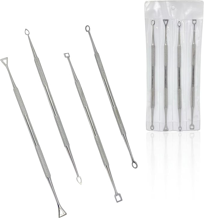 CYNAMED Stainless Steel Spatula Wax & Clay Sculpting Tool Carver Set (4PK)