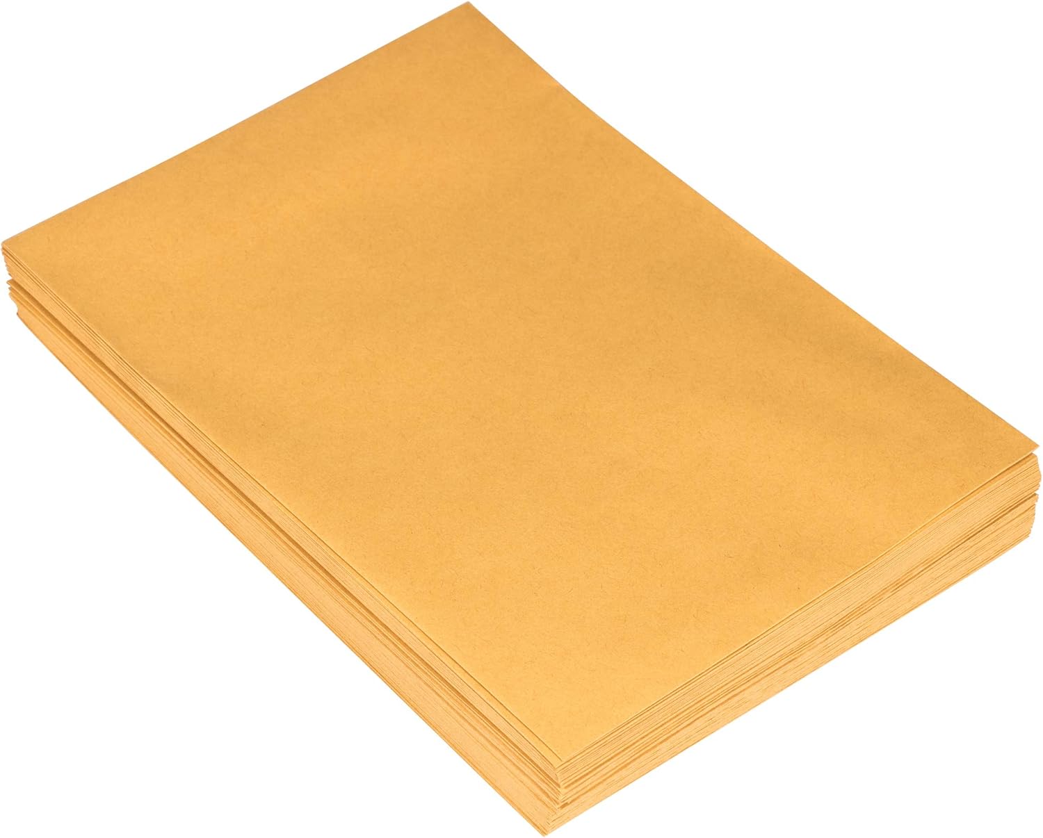 JAM PAPER 7 1/2 x 10 1/2 Open End Catalog Envelopes with Peel and Seal Closure - Brown Kraft Manila - 50/Pack
