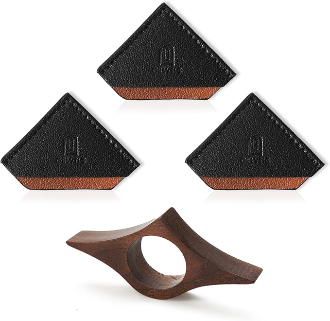 Book Weight Page Holder Wooden Thumb Book Open Holder for Men Women Weighted Bookmarks Corner Reading Book Accessories Christmas Gift Writer Reader (Bookmark+Thumb Page Holder-Coffee)