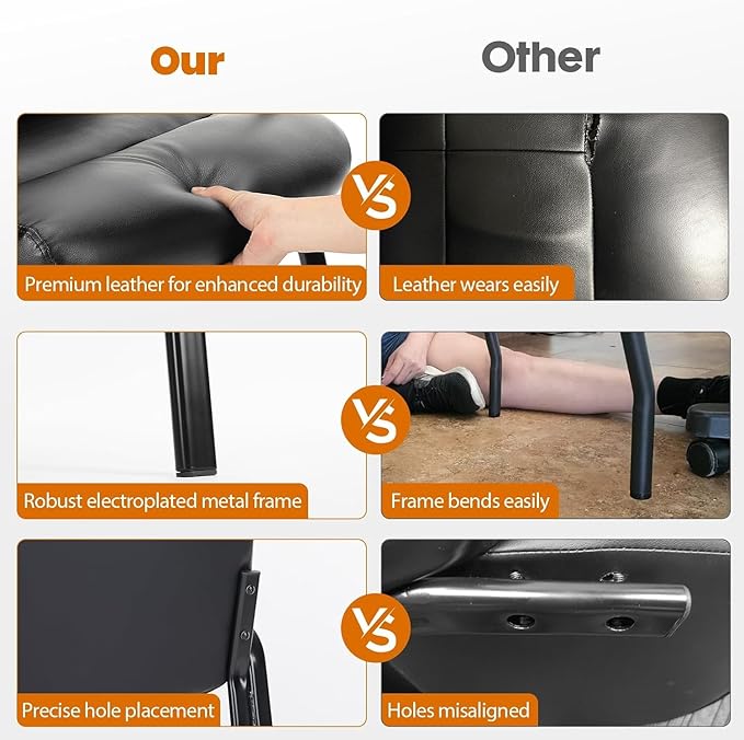 Sweetcrispy Office Reception Guest Chair No Wheels Set of 4, Leather Stationary Waiting Room Chairs with Padded Arms for Elderly Desk Conference Room Lobby Table Side Salon