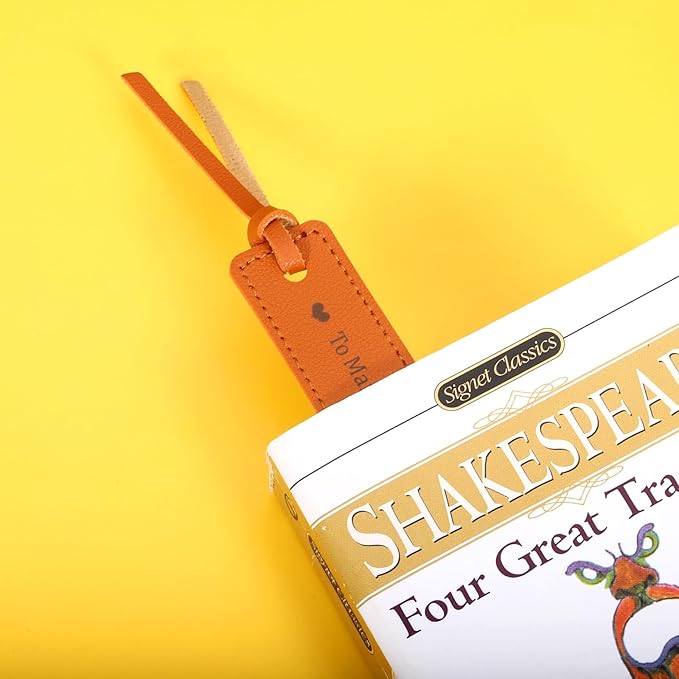 Wedding Leather Bookmark Gifts for Women Men 3rd Anniversary Valentines Day Bookmark Gifts for Him Her Wife Husband Birthday Gifts for Best Friend Bride Groom Women Book Marks for Booklover