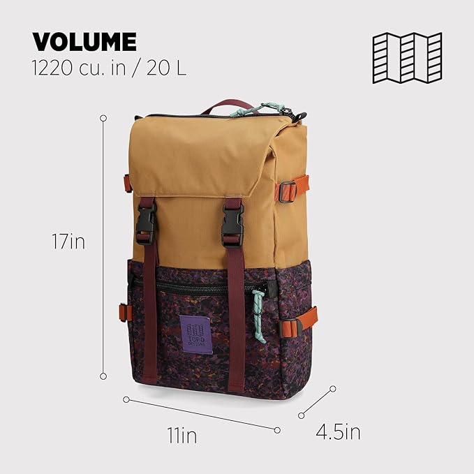 Topo Designs Rover Pack Classic, Khaki/Meteor, One Size