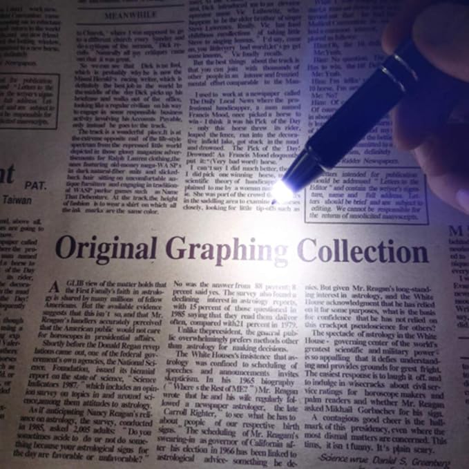 Penyeah Pen with Light, Flashlight LED Light Pen, Lighted Tip Pen for Nurses Writing in The Dark 2pack -Extra Batteries and Refills Included - White+Blue