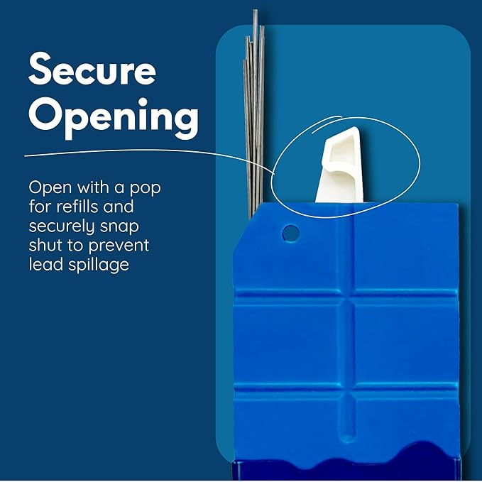 Mozart Essential Set of Lead Refills - 4 Sizes: 0.3, 0.5, 0.7 & 0.9 mm with 100 HB Lead Refills for Each - for Sketch, Architecture, Drafting, Art, Drawing Supplies, Metal Mechanical Pencils