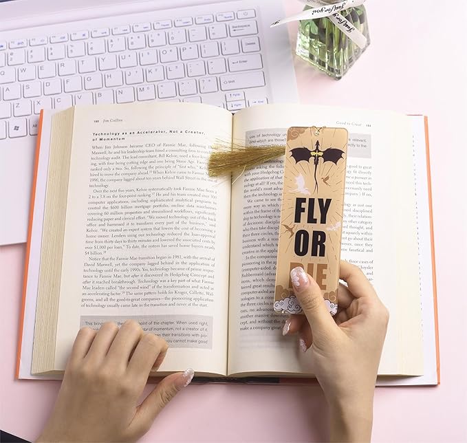 Dragon Acrylic Bookmarks, Bookish Merch Book Lovers, Unique Bookmark for Men, Page Markers Reading Accessories - Set of 3