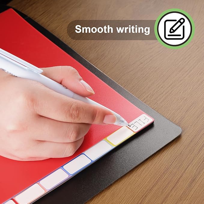 HABGP 12 Tab Dividers for 3 Ring Binder, 12 Pcs Multicolor 3 Ring Binder Dividers with Tabs, Page Folder Dividers, Plastic Tabbed File Dividers with Tabs, Three Ring Binder Index Dividers, 1 Set