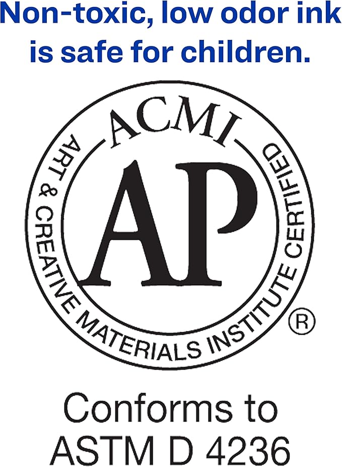 AVERY Marks-A-Lot Permanent Markers, Regular Desk-Style Size, Chisel Tip, Water and Wear Resistant, 1 Red Marker (17887) (Pack of 2)