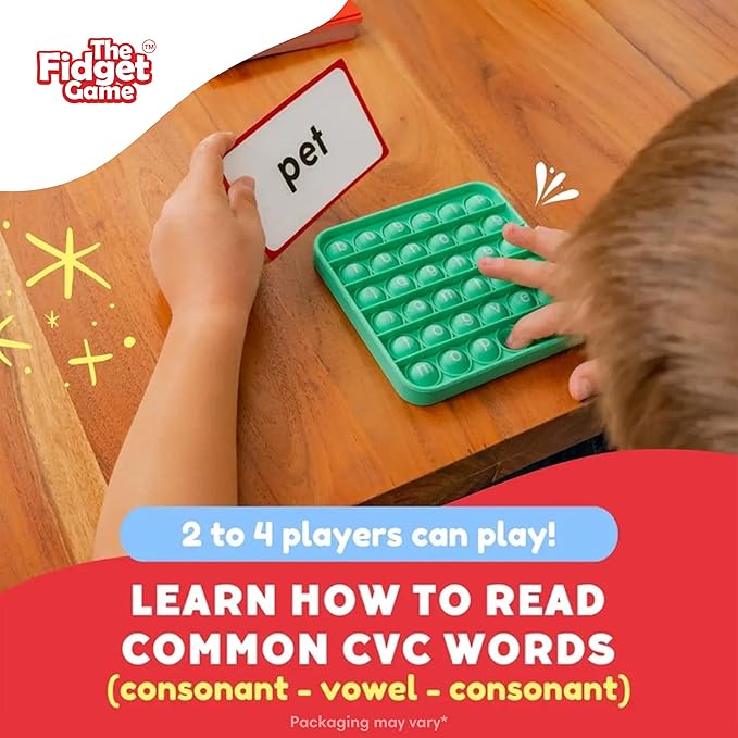 Word Pop, CVC Words - Learn to Read in Weeks - Multisensory Reading & Phonics Interactive Game Ideal for Pre Kindergarten to 1st Grade (Packaging May Vary)
