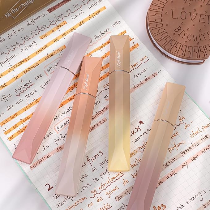 COLNK Pastel Highlighter Set, 6 pcs Aesthetic Highlighters Assorted Colors,Chisel Tip, Cute Highlighter Color Pens for Color Coding,No Bleed, Pastel Ink A