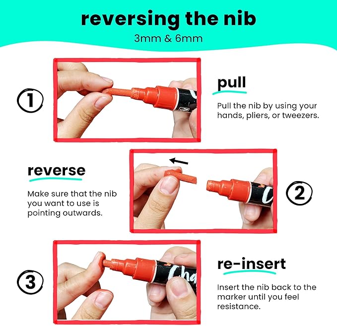 Chalkola 5 White Chalk Markers for Chalkboard Signs, Blackboard, Car Window, Bistro, Glass | 5 Variety Pack - Thin, Fine Tip, Bold & Jumbo Size Erasable Liquid Chalk Pens (1mm, 3mm, 6mm, 10mm, 15mm)