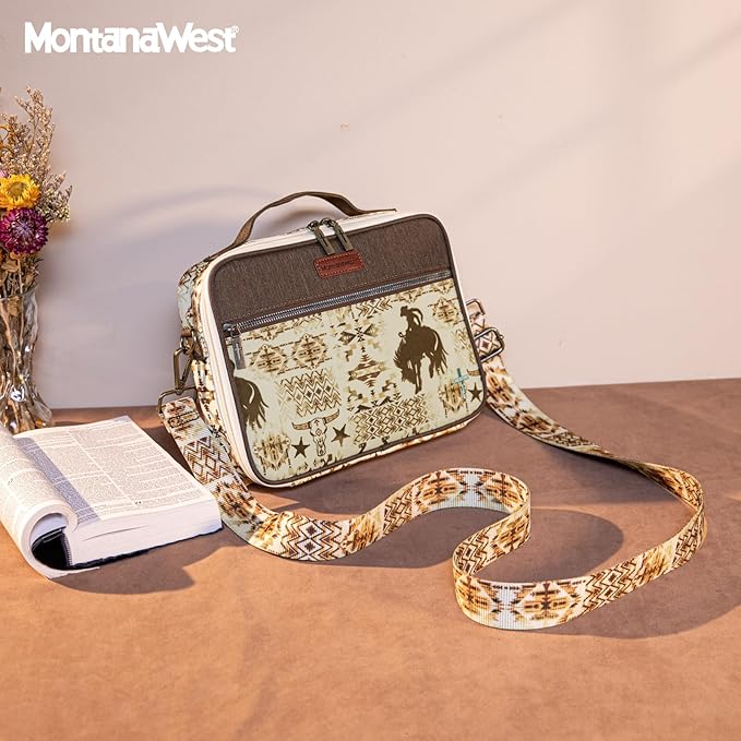 Montana West Bible Book Covers for Women Canves Bible Cases with Zippered Pocket Bible Bags Handheld Crossbody Church Bible Study Supplie