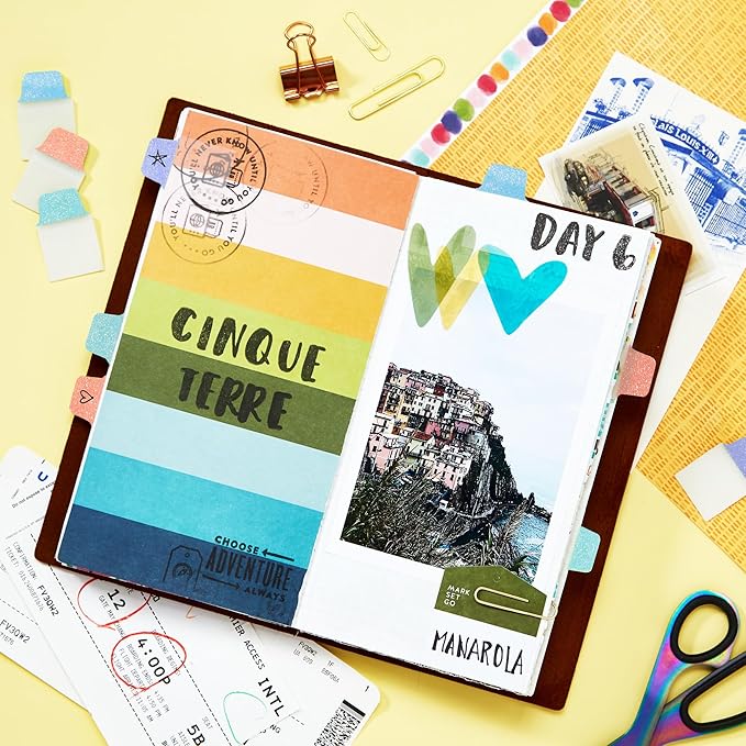 Avery Mini Ultra Tabs, 1" x 1.5", Pastel Sparkle Shimmer Designs, 32 Repositionable Page Tabs (74149)