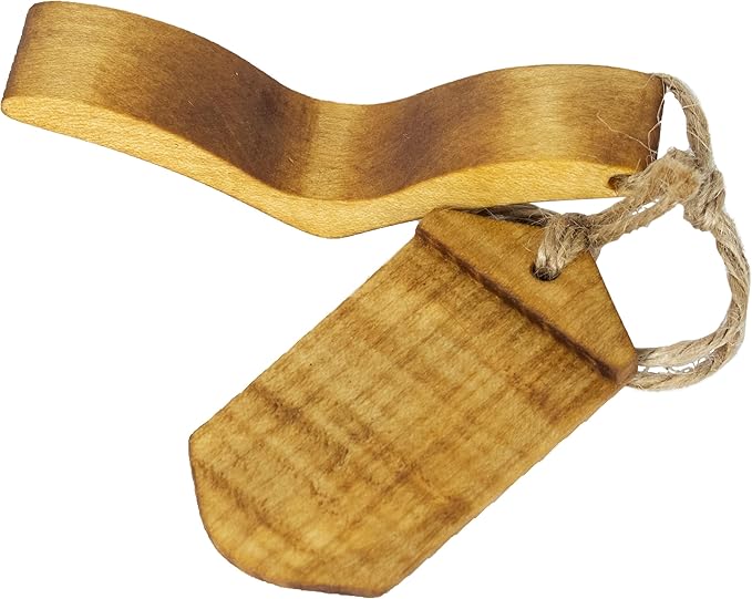 Handmade Wooden Book Page Holder - Wooden Thumb Bookmark - Novel Reading Accessories, Book Gadgets, Presents for Readers, Book Lovers Gifts, Bookworm (Maple + Stain)