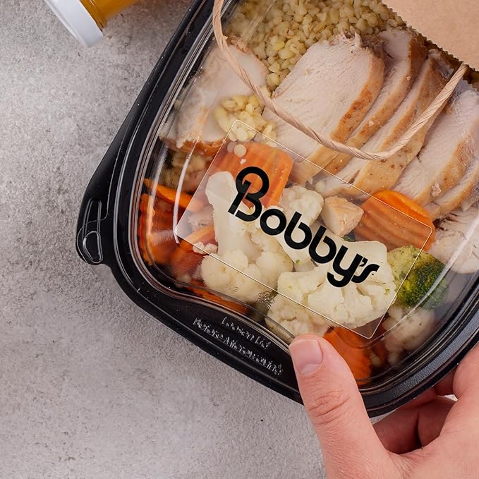 Transparent Thermal Labels 3 × 2 Inch Self Adhesive Printer Clear Stickers Vinyl Waterproof Roll Decals Rectangle Name Tag for Address Design DIY Logo Business 300 PCS