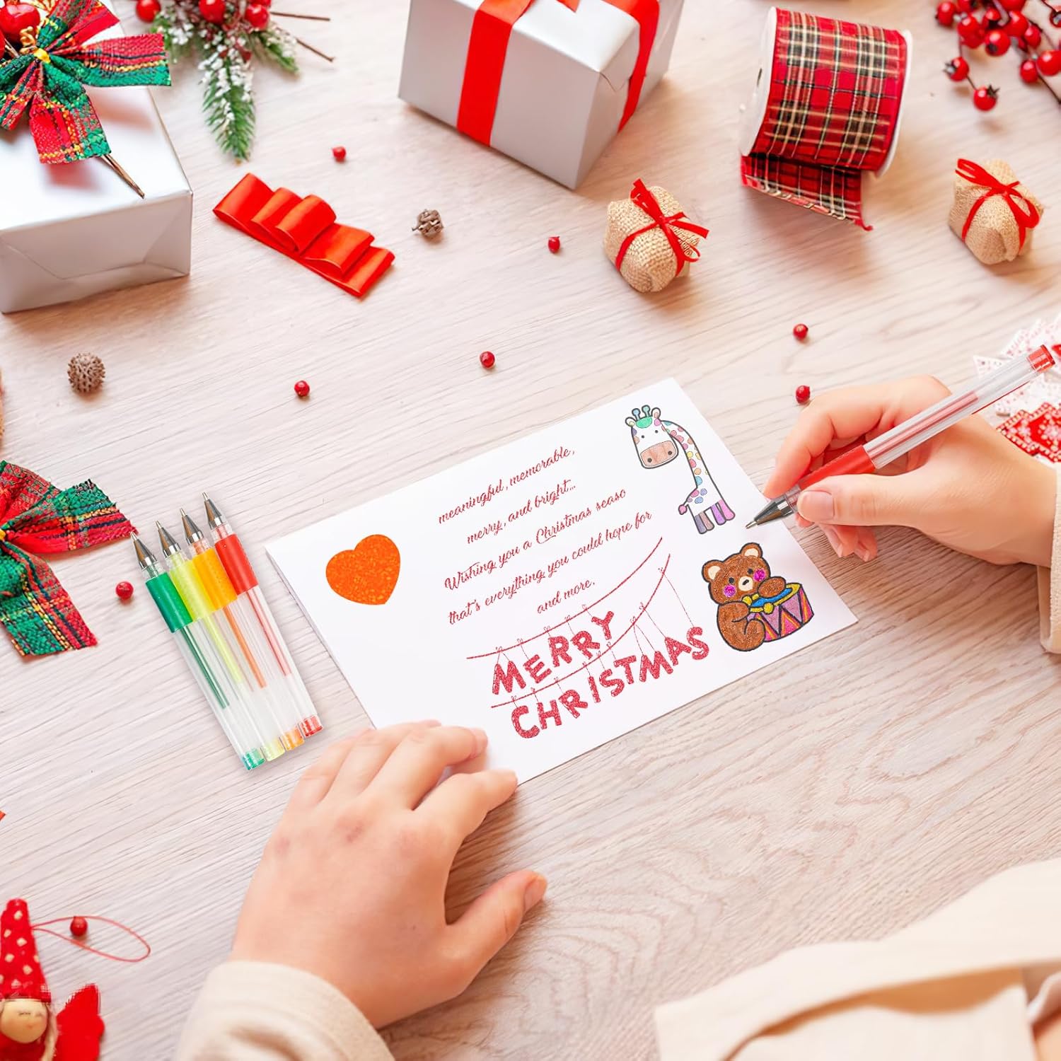 120 Color Gel Pens, 40% More Ink Fine Point Colored Pens, Neon Glitter Gel Pens for Adult Coloring Book, Drawing, Doodling, Scrapbook, Journaling, Sparkle Pen Gift for Kids