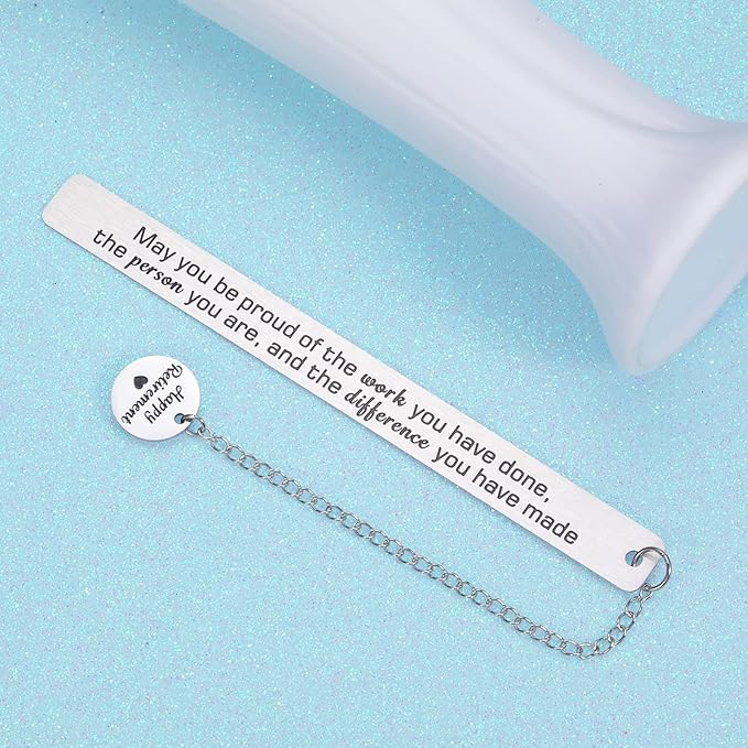Christmas Gift for Woman Retirement Gifts for Women Men 2024 Retirement Bookmark Gifts for Coworkers Teachers Colleague Retired Appreciation Gifts for Retired Teacher Nurse Coach Going Away