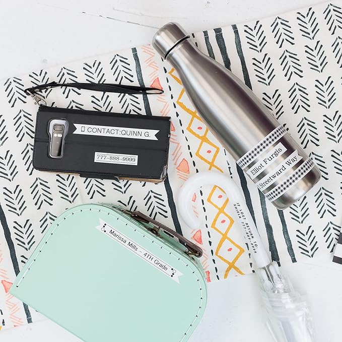 Brother P-Touch, PTH110, Easy Portable Label Maker, Lightweight, QWERTY Keyboard, One-Touch Keys, White (Renewed Premium)