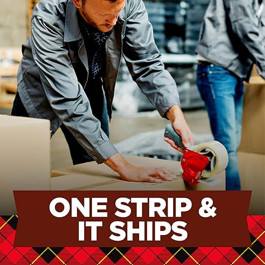 Scotch Greener Commercial Grade Shipping Packaging Tape, 1.88"x 49.2 yd, Great for Packing, Shipping & Moving, 6 Rolls (3750G-6)