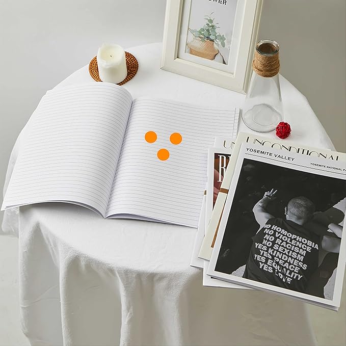 PARLAIM 3/4 Inch Round Permanent Adhesive Color-Code Dot Stickers,1000 Stickers Roll dots Label Dispenser Box Green Circle Stickers Labels (Orange)