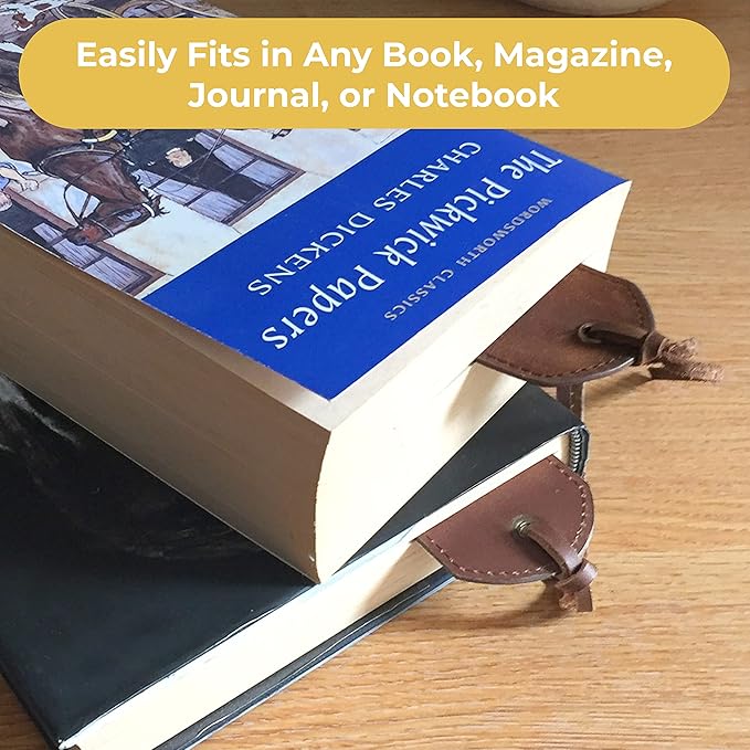 Tree of Life Leather Bookmark Handmade - 2 Genuine Leather Bookmarks for Men and Women with Unique Tree of Life Design - Perfect Book Lovers Gift for Bookworms and Readers