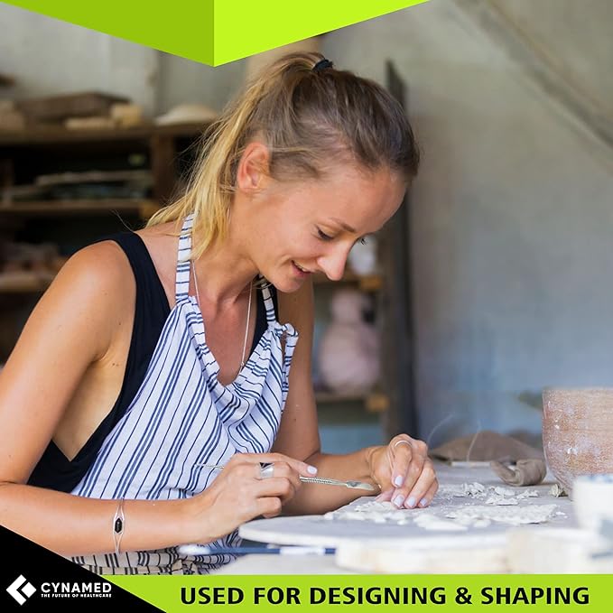 CYNAMED Stainless Steel Spatula Wax & Clay Sculpting Tool Carver Set (7PK)