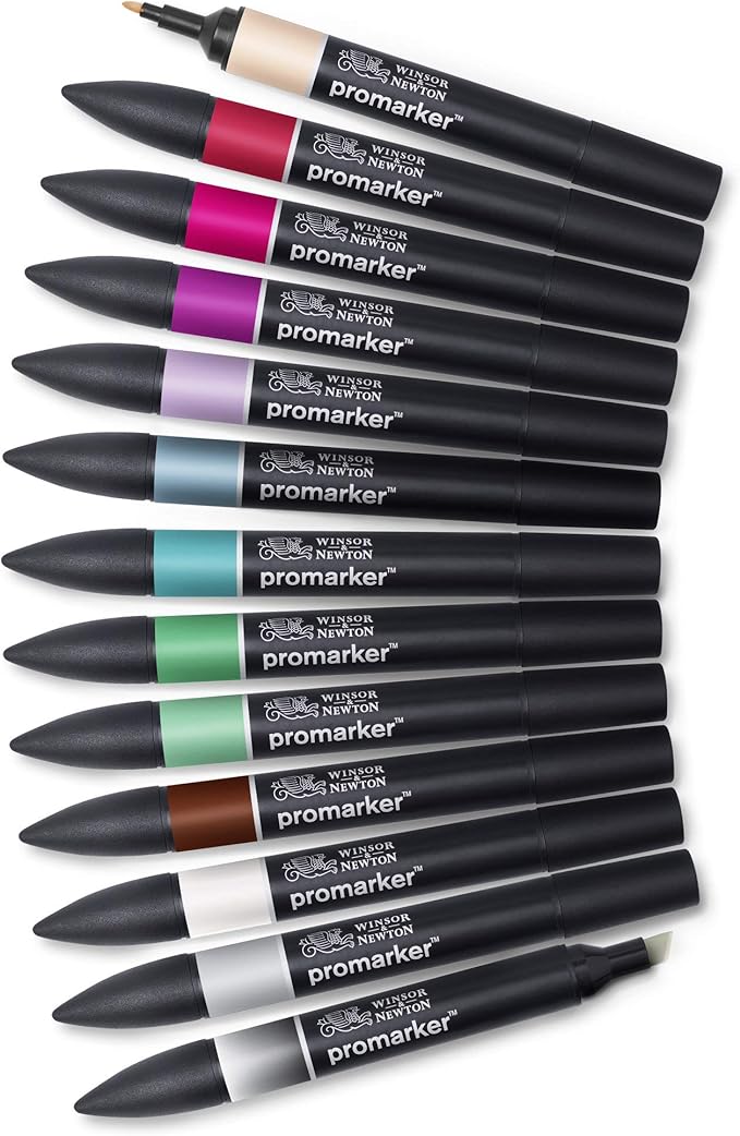 Winsor & Newton Promarker, Set of 12, Manga Chibi