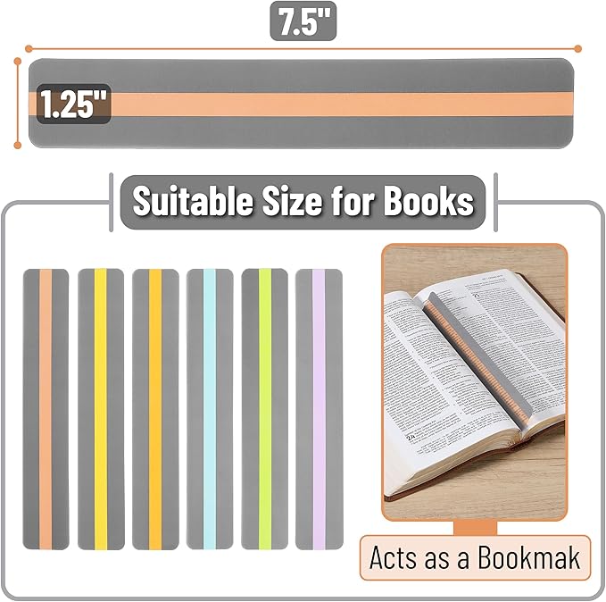 Mr. Pen- Guided Reading Strips, 18 Pack, Highlighter Strips, Bookmarks for Kids, Highlight Strips for Books, Reading Trackers for Kids, Highlighter Strips for Reading, Book Highlighter Strips