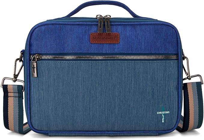 Montana West Bible Covers for Women Bible Cases with Leather Bookmark Protective Crossbody Carrying Book Case for Church Travel Gift