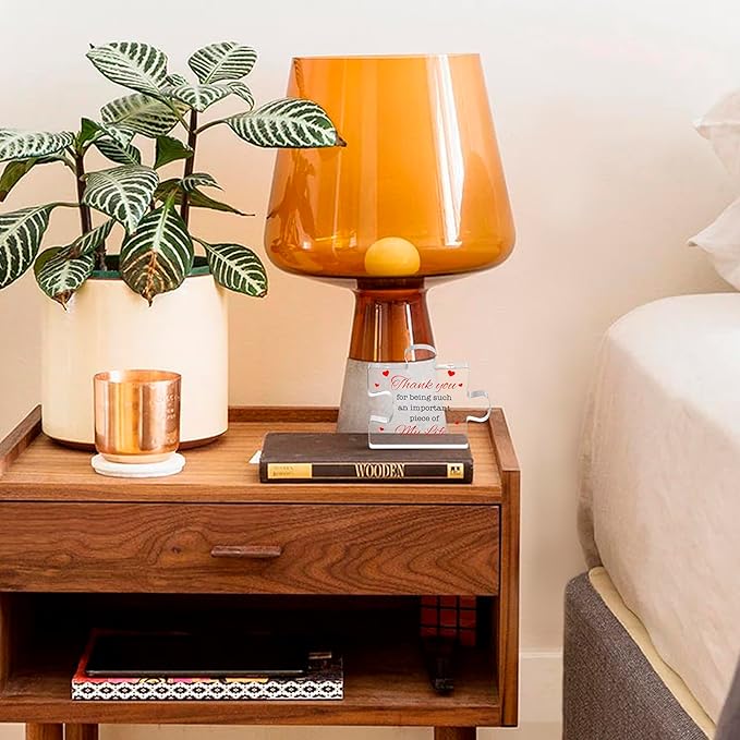 VELENTI Thank You Gifts - Engraved Acrylic Block Puzzle Thank You Present - Paperweights for Women, Men - Gifts for Friends, Coworkers - Heartwarming Therapist, Nurse Teacher Presents