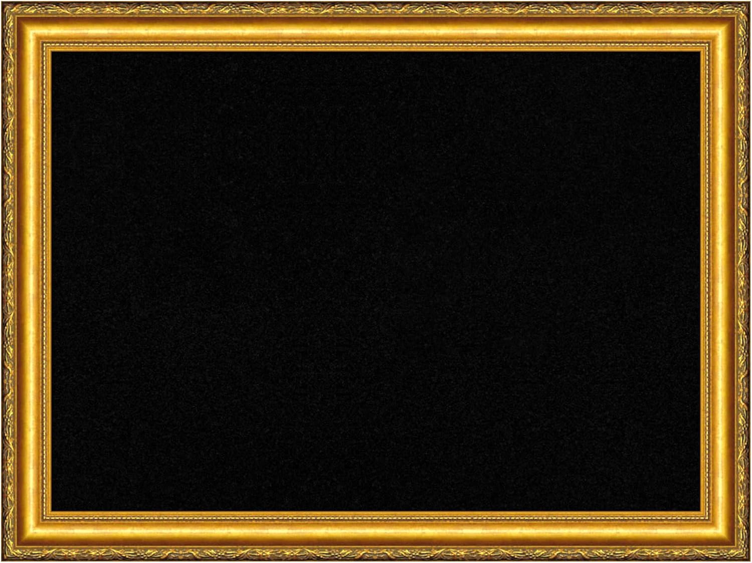 Amanti Art Black Cork Board for Wall, 24x32 Vision Board with Gold Wood Frame, Medium Corkboard Office Decor for Home Organization, Traditional Corkboard Pinboard to display items for home