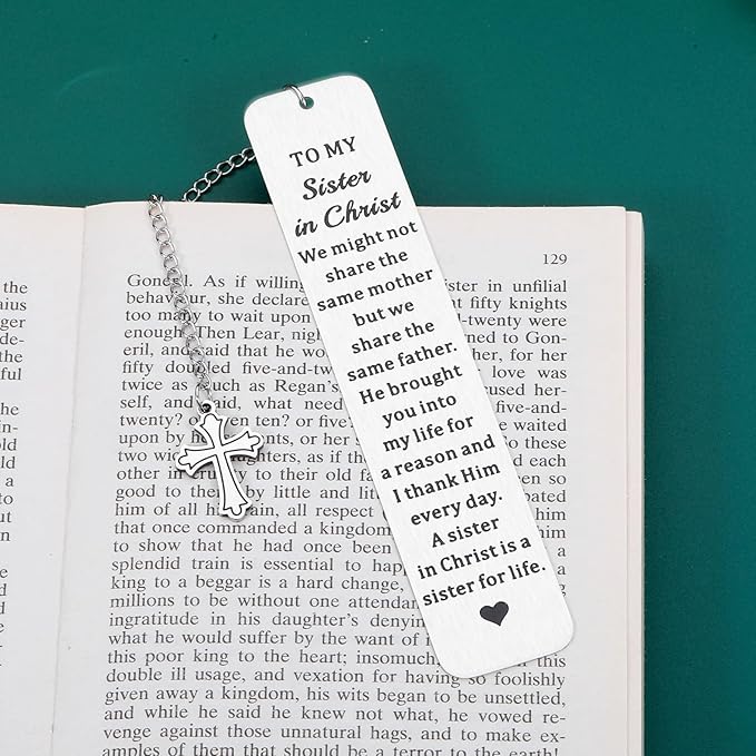 Sister Gifts from Sisters in Christ Gift for Women Christmas Stocking Stuffers for Teen Girls White Elephant Gifts Christian Gift for Women Sister in Law Birthday Baptism Gift for Girl Catholic Easter