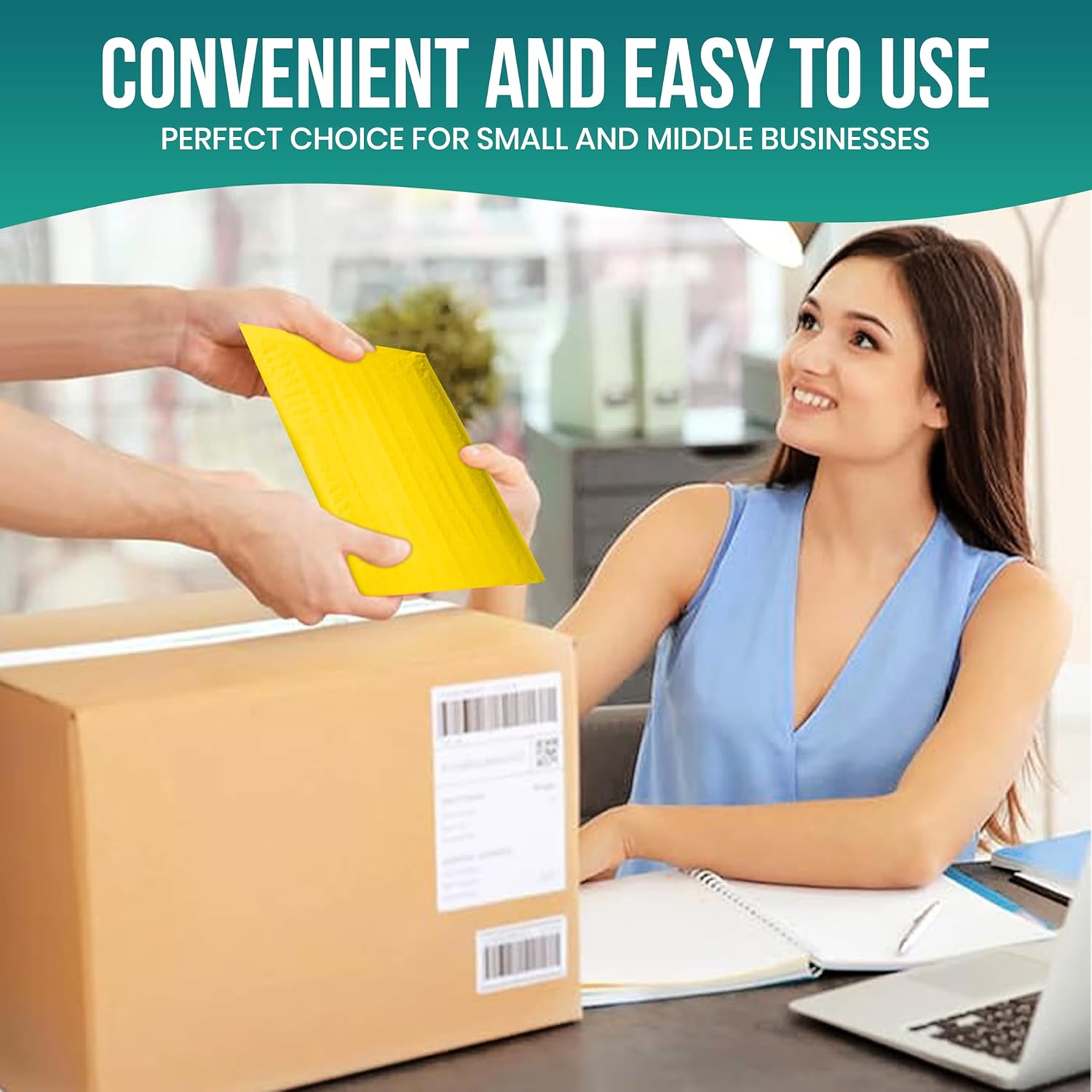 Levex - #0000 4" x 6" [10 Pack] Yellow Poly Bubble Mailers, Padded Envelope Mailers, Packing Envelope & Mailing Bags for Shipping