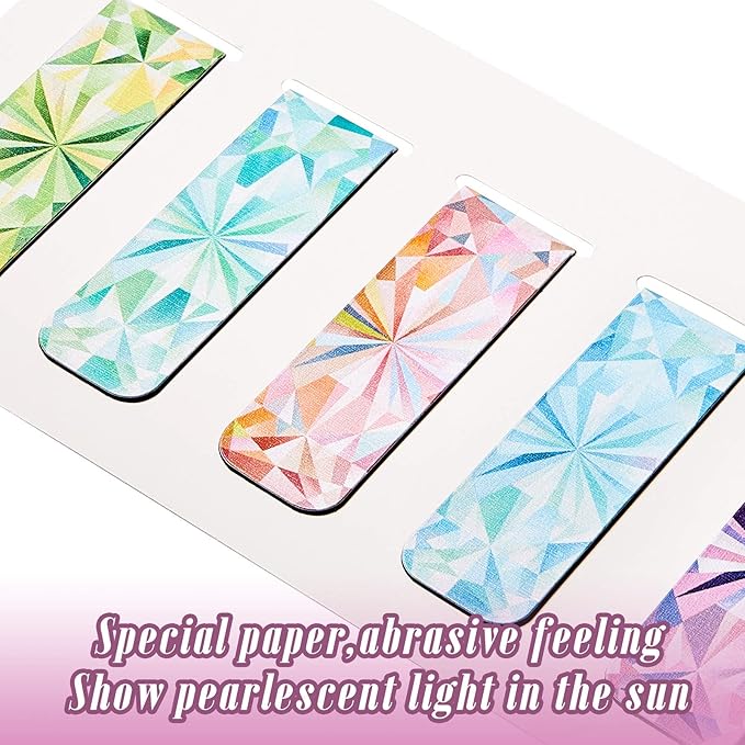 Zonon 10 Pieces Magnetic Bookmarks Magnet Page Markers Kaleidoscope Bookmarks Clips for Students Reading, Planners, Journals, Books
