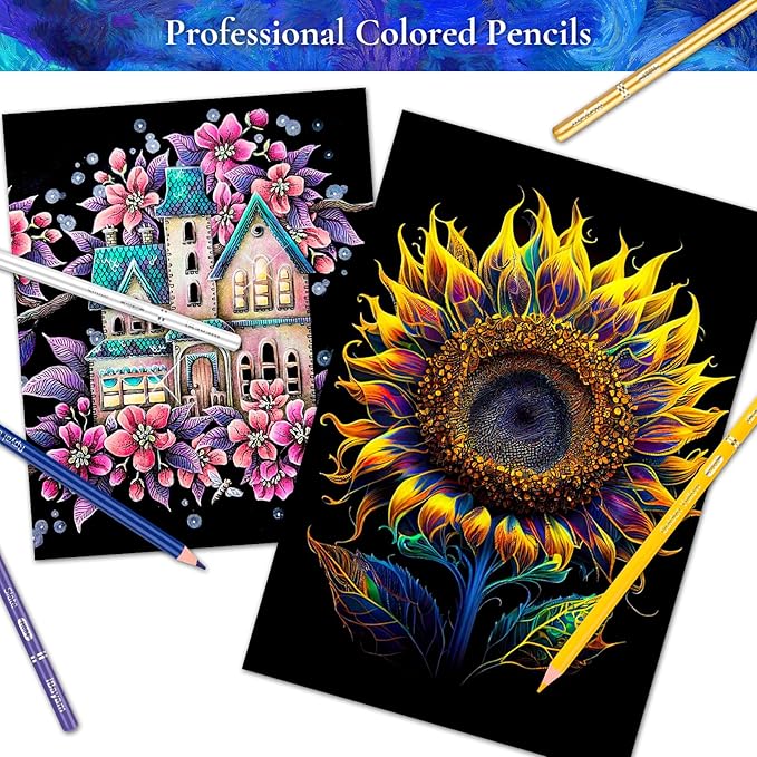 iBayam 72 Colors Colored Pencils for Adults Relaxation Coloring Books, Back to School Supplies for Kids, Drawing Sketching Doodling Pencils, Stationery Kids Art Kits for Preppy School Classroom Gift