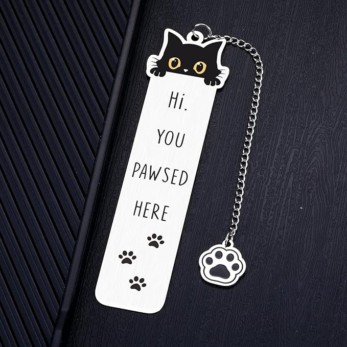 Black Cat Gifts, Cat Gifts for Women, Book Marks for Women, Book Lovers Gifts, Stocking Stuffers for Women, White Elephant Gifts, Cat Bookmarks for Women, Cat Lover Gifts for Women, Cat Mom Gifts