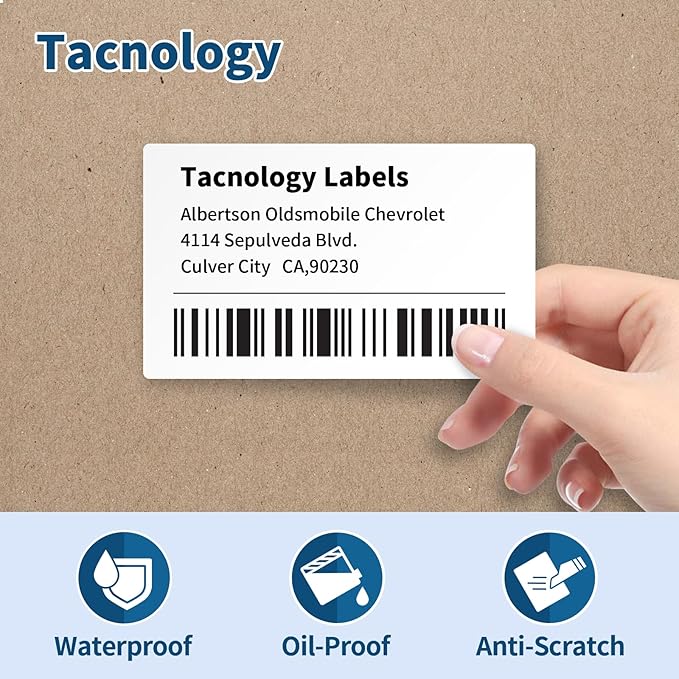 Tacnology 12 Rolls 3600 Labels Compatible with DYMO 30256 2-5/16" X 4" Adhesive Shipping Labels, Direct Thermal Labels Used with DYMO Label Writer 450, 450 Turbo, 4XL, Rollo & Zebra Desktop Printers