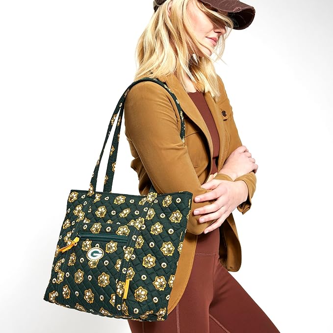 Vera Bradley Women's Cotton NFL Small Vera Tote Bag (Multiple Teams Available)
