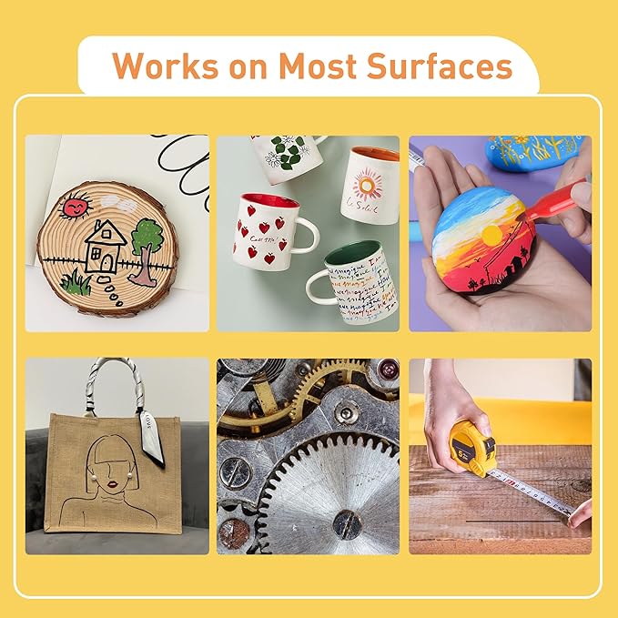 TOWON 100 Pack Permanent Markers Bulk - 50 Assorted Colors + 50 Black Waterproof Quick Drying Colored Pens Set for Classroom Home Office School Supplies, Adults Coloring Marking