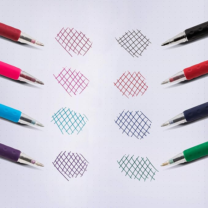 Pentel R.S.V.P. Ballpoint Pen, Medium Line, Violet Ink, 2 Pack (BK91BP2V)