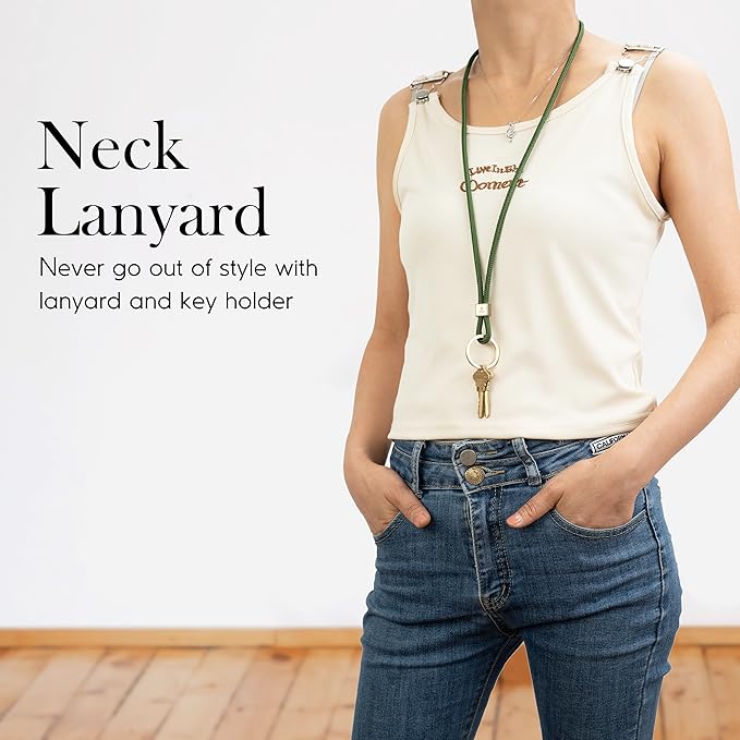SENLLY Neck Lanyard Strap for Keys, Original Minimalist Design KeyChain Holder