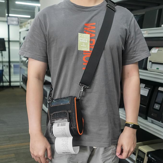 Soft Carrying Case for Zebra ZQ510 ZQ511 Mobile Thermal Printer - 2024 Upgrade Case Holster with Shoulder Strap and Belt Clip Compatible with Zebra ZQ510 ZQ511 Portable Carry Accessories