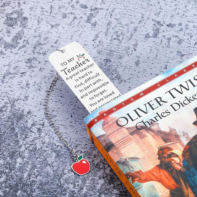 Thank You Gifts for Teacher Gifts Bookmark for Teacher Women Men Christmas Valentines Day Graduation Gifts for Teacher Birthday Retirement Gifts for Teacher Primary Kindergarten Middle School Teacher